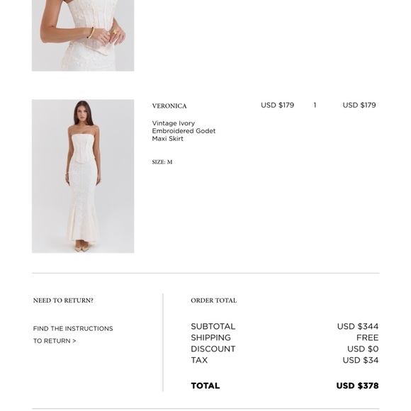 House of CB Strapless Lace Wedding Dress - Cream - Picture 3 of 4